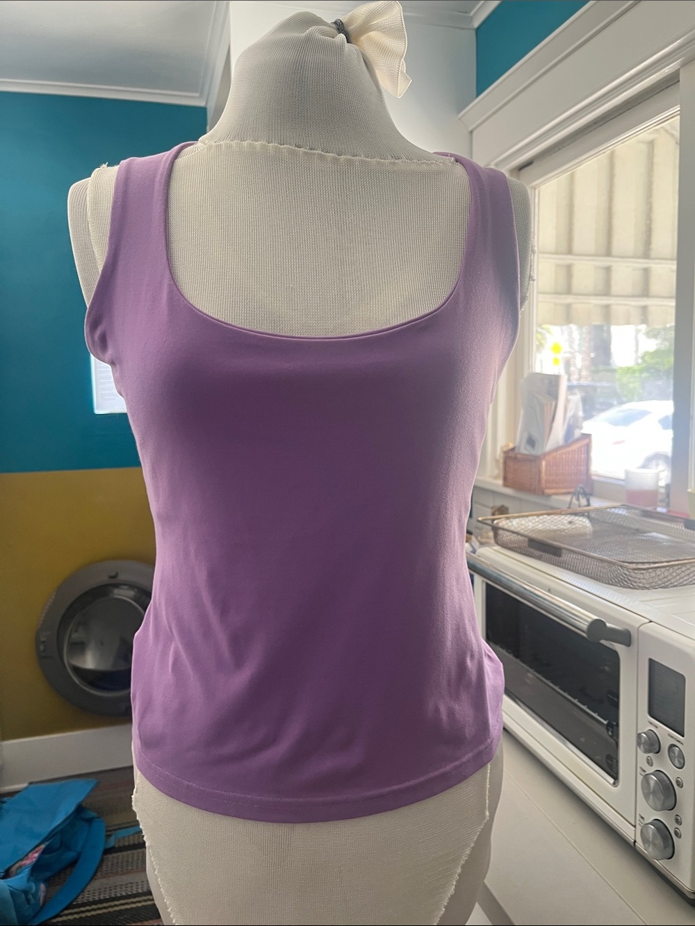 Susana Monaco Lavender Scoop Neck Tank Top